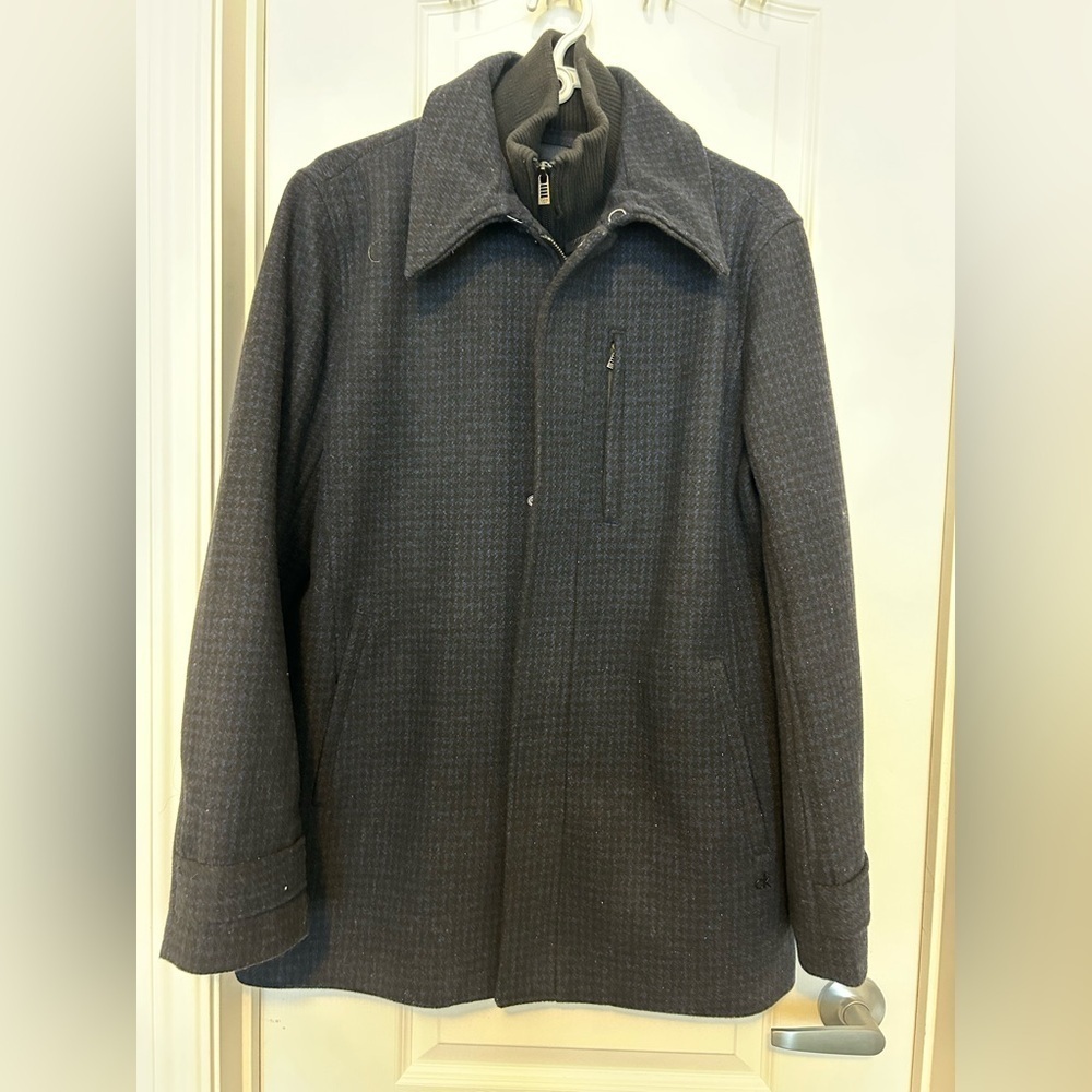 Calvin Klein Men’s Wool Blend Coat – Size S
